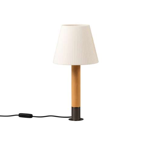 Basica M1 Natural Ribbon - Bronze base (with stabilizing disc) - Santa & Cole - Santiago Roqueta - Table Lamps - Furniture by Designcollectors