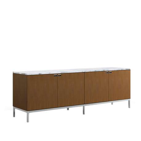 Florence Knoll Credenza, Mahogany, Calacatta Marble - Knoll - Furniture by Designcollectors
