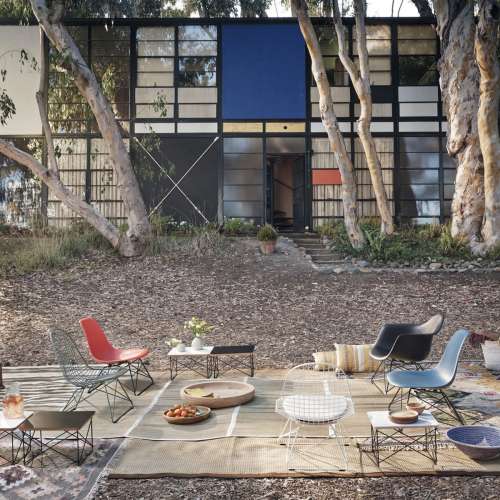 Eames Fiberglass Chair: LSR - Navy Blue siège - Furniture by Designcollectors
