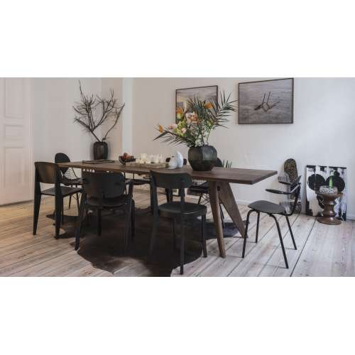Tafel S.A.M. Bois (2600 x 900 mm) - Chêne Foncé - Vitra - Jean Prouvé - Tables - Furniture by Designcollectors