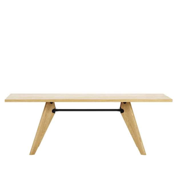 Table S.A.M. Bois (2400 x 900 mm) - Chêne Massif - Vitra - Jean Prouvé - Tables - Furniture by Designcollectors
