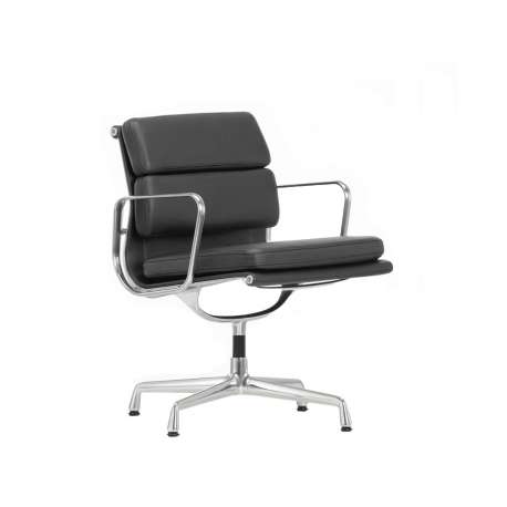 Soft Pad EA 208 - Leder - Nero - Nieuwe hoogte - Vitra - Charles & Ray Eames - Stoelen - Furniture by Designcollectors