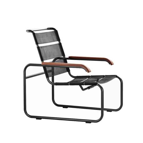 S35 N All Seasons Chaise, Noir, Noir - Thonet - Marcel Breuer - Chaises de Jardin - Furniture by Designcollectors