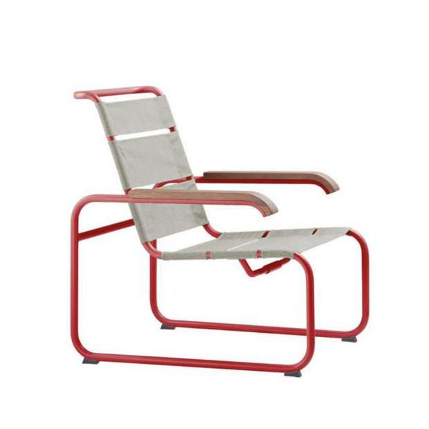 S 35 N Chair All Seasons, Tomato Red, Nature - Thonet - Marcel Breuer - Outdoor Chairs - Furniture by Designcollectors