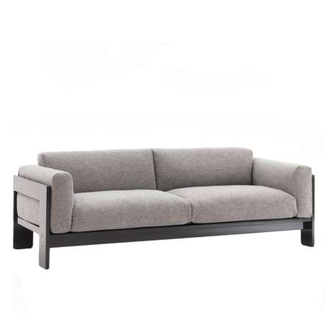 Bastiano Sofa, 3 places, ebonize ash, Tosca (220 cm) - Knoll - Tobia Scarpa - Furniture by Designcollectors