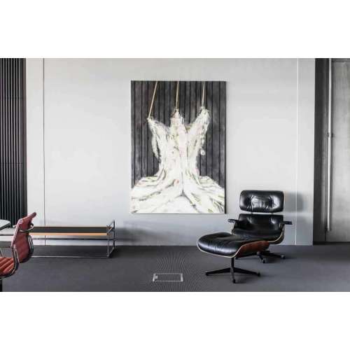 Lounge Chair & Ottoman - Amerikaans kersenhout - Nero - Gepolijst / zijkant zwart - Vitra - Charles & Ray Eames - Home - Furniture by Designcollectors