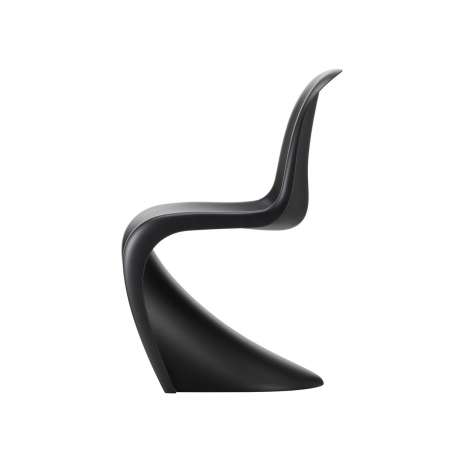 Panton Chair (new height) - Deep Black - Vitra - Verner Panton - Furniture by Designcollectors