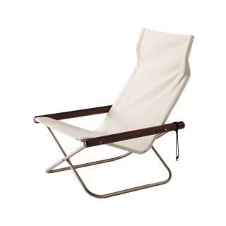 Nychair X Lounge Chair, Dark Brown - White