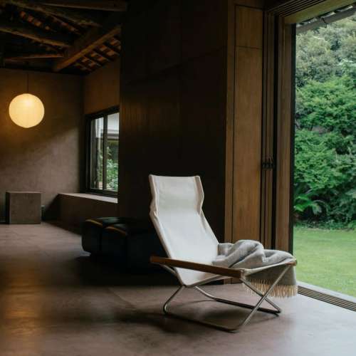 Nychair X Chaise Longue, Marron foncé - Blanc - Furniture by Designcollectors