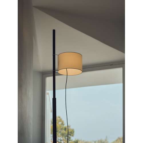 TMM Floor Lamp, Black Oak, Beige - Santa & Cole - Miguel Milá - Staande Lampen - Furniture by Designcollectors