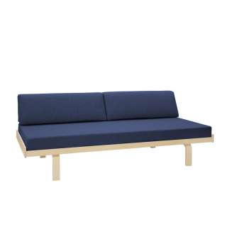 710 Day bed with mattress and 2 back cushions with covers Hallingdal 764 Steel Blue