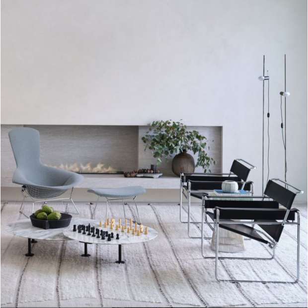 Bertoia High Back Armchair, Capraia Sky/blue - Knoll - Harry Bertoia - Lounge Chairs & Club Chairs - Furniture by Designcollectors