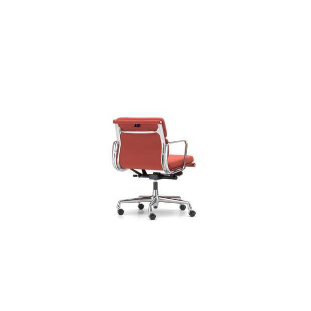 Soft Pad Chair EA 217 - Polished - Track: Brick/Dark Red - Vitra - Charles & Ray Eames - Office Chairs - Furniture by Designcollectors