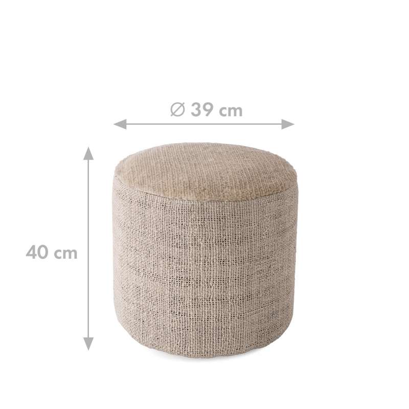 dimensions Tres Persian Pouf - Vegetal - Nanimarquina - Nani Marquina - Rugs & Poufs - Furniture by Designcollectors