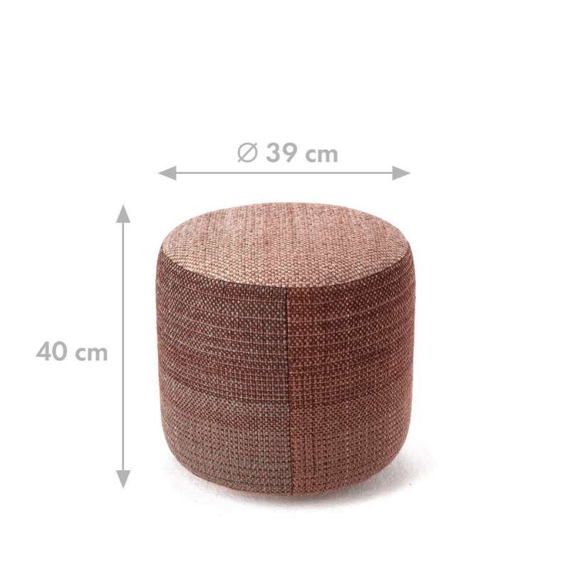 dimensions Shade Outdoor Pouf - 4A - Nanimarquina - Begüm Cana Özgur - Rugs & Poufs - Furniture by Designcollectors
