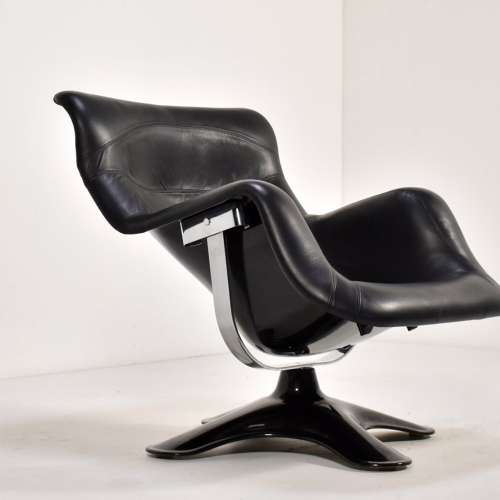 Karuselli Lounge Chair Black: Limited edition - Artek - Yrjö Kukkapuro - Outlet - Furniture by Designcollectors