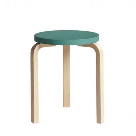 -NA-Stool 60 Tabouret 3 pieds Laqué naturel - Artek - Alvar Aalto - Furniture by Designcollectors