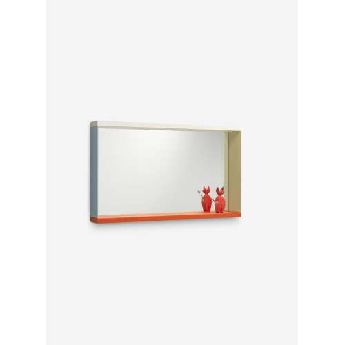 Colour Frame Spiegel - Medium - Blauw/Oranje - Vitra - Julie Richoz - Decoratieve objecten - Furniture by Designcollectors