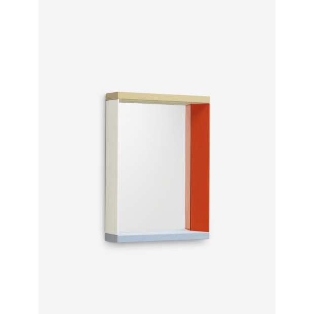 Colour Frame Spiegel - Small - Blauw/Oranje - Vitra - Julie Richoz - Decoratieve objecten - Furniture by Designcollectors