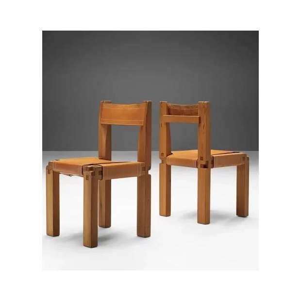 S11 Stoel met gespannen leer - X Londen - Pierre Chapo - Pierre Chapo - Stoelen - Furniture by Designcollectors