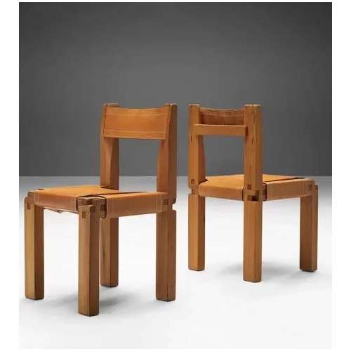 S11 Chaise Cuir Tendu - X London - Pierre Chapo - Pierre Chapo - Chaises - Furniture by Designcollectors