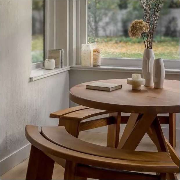 T21D Table Round (140cm) - Pierre Chapo - Pierre Chapo - Tables - Furniture by Designcollectors