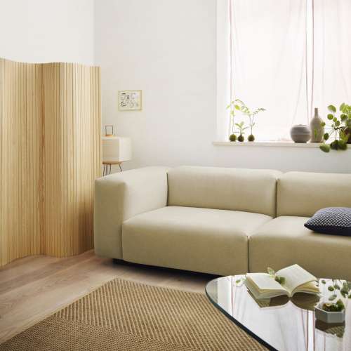 Soft Modular Sofa Driezitsbank - Iroko 2, Cream - Vitra - Jasper Morrison - Sofa’s en slaapbanken - Furniture by Designcollectors