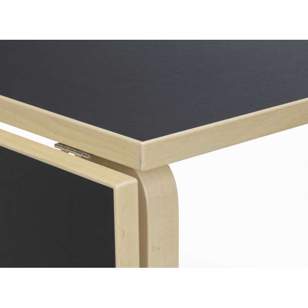 DL81C Foldable Table, Black Linoleum - Artek - Alvar Aalto - Tables & Desks - Furniture by Designcollectors