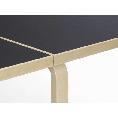 DL81C Foldable Table, Black Linoleum - Artek - Alvar Aalto - Tables & Desks - Furniture by Designcollectors