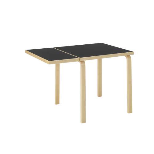 DL81C Foldable Table, Black Linoleum - Artek - Alvar Aalto - Tables & Desks - Furniture by Designcollectors