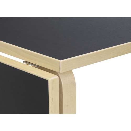 DL81C Foldable Table, Black Linoleum - Artek - Alvar Aalto - Tables & Desks - Furniture by Designcollectors