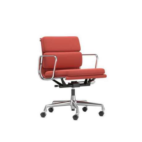 Soft Pad Chair EA 217 - Gepolijst- Track: Brick/Dark Red - Vitra - Charles & Ray Eames - Furniture by Designcollectors