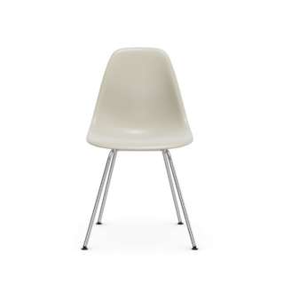 Eames Plastic Chair DSX Chaise sans revêtement - Pebble RE - Chrome
