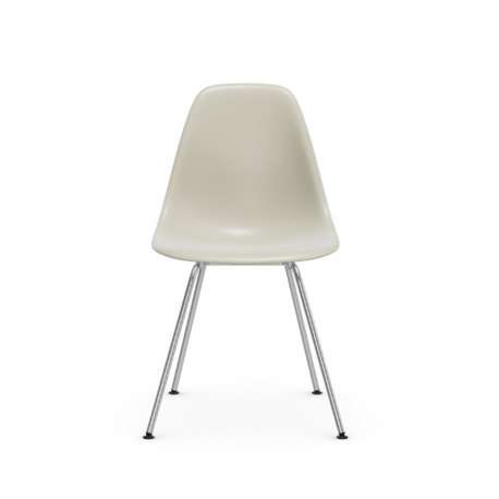 Eames Plastic Chair DSX Chaise sans revêtement - Pebble RE - Chrome - Vitra - Furniture by Designcollectors