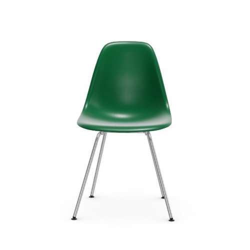 Eames Plastic Chair DSX Chaise sans revêtement - émeraude RE - Chrome - Vitra - Charles & Ray Eames - Chaises - Furniture by Designcollectors
