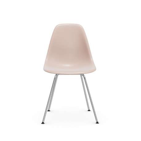 Eames Plastic Chair DSX Stoel zonder bekleding - Pale Rose RE - onderstel in chroom - Vitra - Furniture by Designcollectors