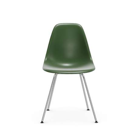 Eames Plastic Chair DSX Chaise sans revêtement - Forest RE - Chrome - Vitra - Furniture by Designcollectors