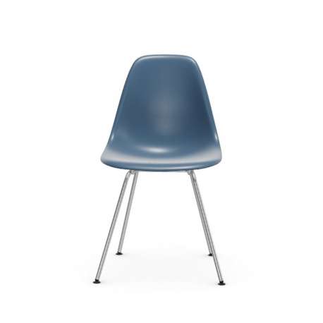 Eames Plastic Chair DSX Stoel zonder bekleding - Sea Blue RE - onderstel in chroom - Vitra - Charles & Ray Eames - Stoelen - Furniture by Designcollectors