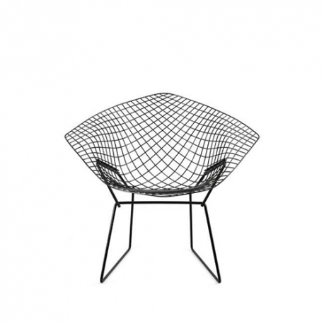 Bertoia Diamond Armstoel zonder bekleding: Buiten zwart - Knoll - Harry Bertoia - Outdoor Dining - Furniture by Designcollectors