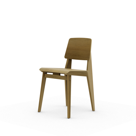 Chaise Tout Bois Chair - Natural oak - Vitra - Jean Prouvé - Furniture by Designcollectors