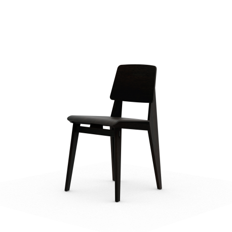 Chaise Tout Bois Chair, Dark oak - Vitra - Jean Prouvé - Furniture by Designcollectors