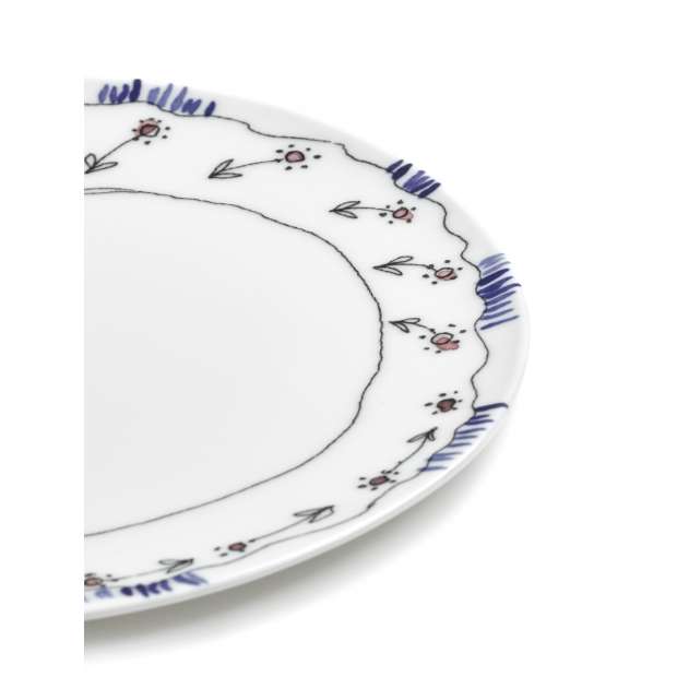 Assiette d'entrée - Anemone Milk Midnight Flowers - Medium (2 pièces) - Marni - Francesco Risso - Cuisine & Table - Furniture by Designcollectors