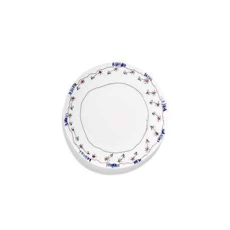 Starter Plate - Anemone Milk Midnight Flowers - Medium (2 pieces) - Marni - Francesco Risso - Furniture by Designcollectors