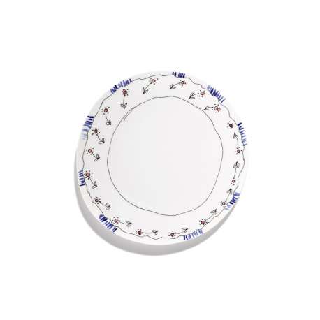 Dinner Plate - Anemone Milk Midnight Flowers - Large (2 pieces) - Marni - Francesco Risso - Furniture by Designcollectors