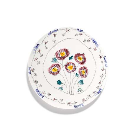 Serving Plate - Anemone Milk Midnight Flowers - Small (2 pieces) - Marni - Francesco Risso - Furniture by Designcollectors