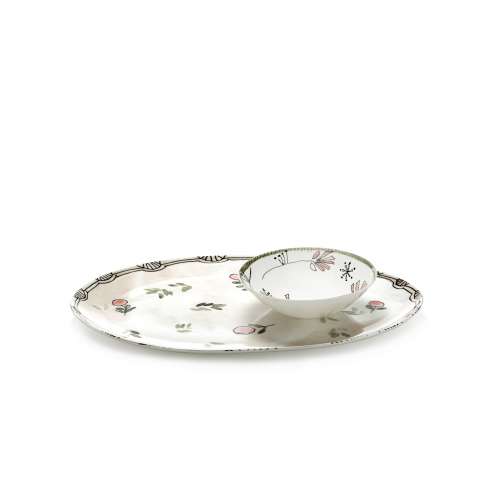 Oval Plate °2 - Mirtillo Nude - Large - Marni - Francesco Risso - Kitchen & Table - Furniture by Designcollectors