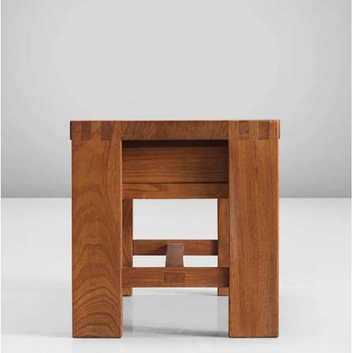 T07A Bedside Table -  Elmwood - Pierre Chapo - Pierre Chapo - Storage & Shelves - Furniture by Designcollectors
