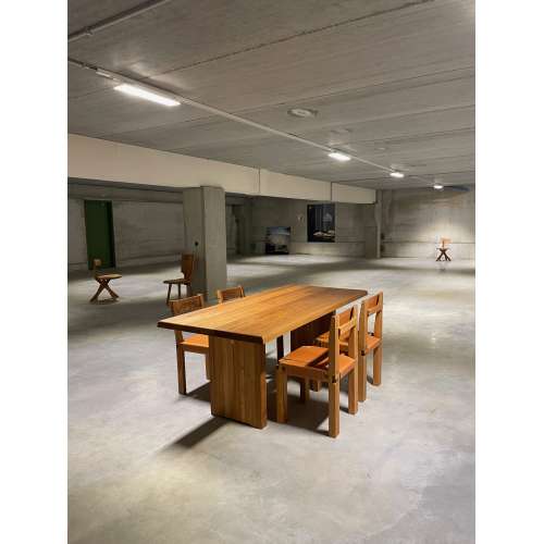 T14B Table 6 couverts - Elmwood - Pierre Chapo - Pierre Chapo - Tables - Furniture by Designcollectors