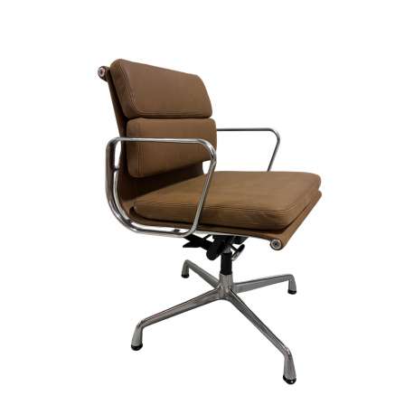 Soft Pad Chair EA 231 - Leder - Gepolijst - Terra 20361 Umber - Special Edition - Vitra - Charles & Ray Eames - Bureaustoelen  - Furniture by Designcollectors