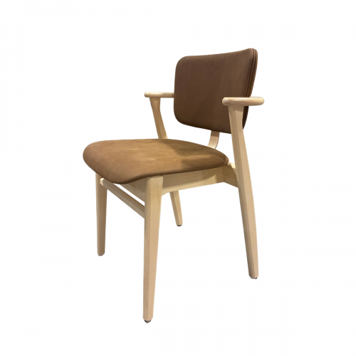 Chaise Domus - Bouleau massif - Cuir Terra Umber - Artek - Ilmari Tapiovaara - Chaises - Furniture by Designcollectors